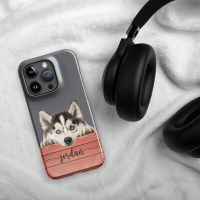 Personalized Husky Looking At You Phone Case