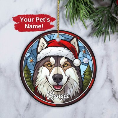 Personalized Husky Unique Ornament