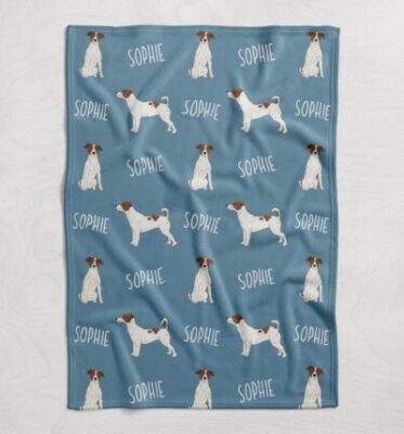 Personalized Jack Russell Terrier Blanket