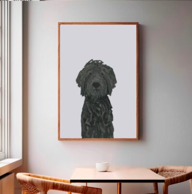 Personalized Labradoodle Pet Portrait Wall Art