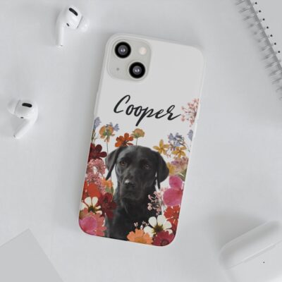 Personalized Labrador Floral Phone Case