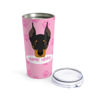 Personalized Love My Doberman Tumbler