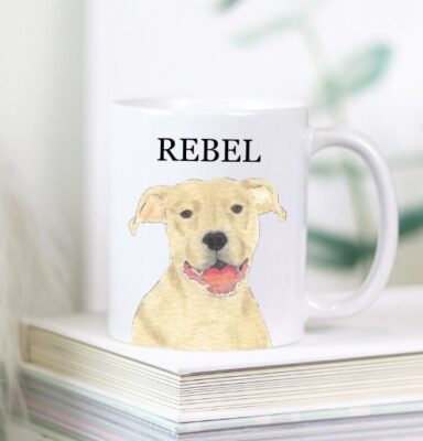 Personalized Love Pitbull Mug