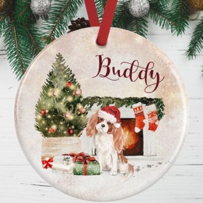 Personalized Lover King Charles Spaniel Christmas Ornament