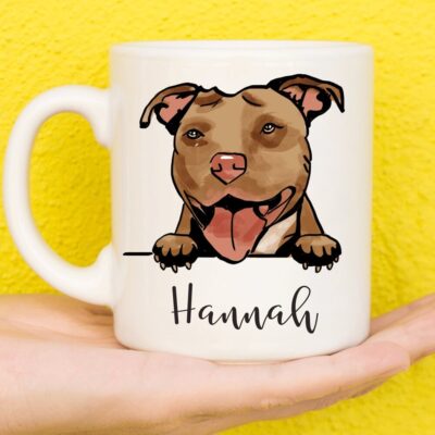 Personalized Pitbull Lovers Mug