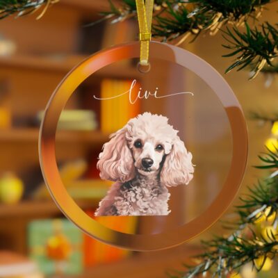 Personalized Poodle Christmas Ornament