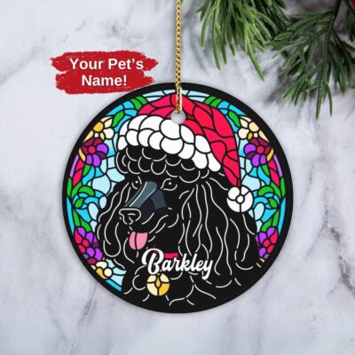 Personalized Poodle Lovers Ornament