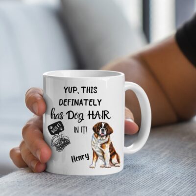 Personalized Saint Bernard Funny Mug