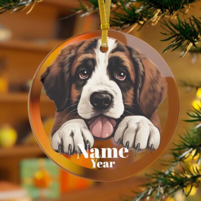 Personalized Saint Bernard Ornament