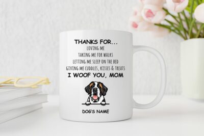 Personalized Saint Bernard Quotes Mug