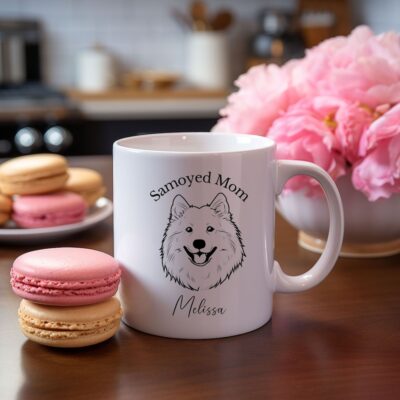 Personalized Samoyed Love Mom Mug