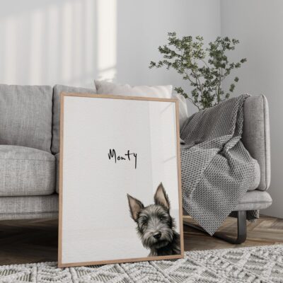 Personalized Scottish Terrier Classic Wall Art