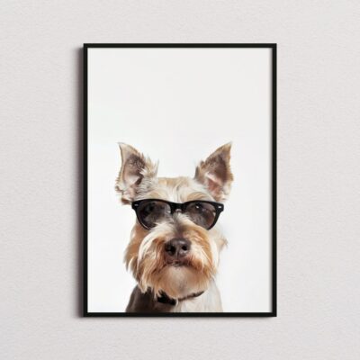 Personalized Scottish Terrier In Sunglasses Wall Art