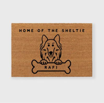 Personalized Shetland Sheepdog Cute Doormat