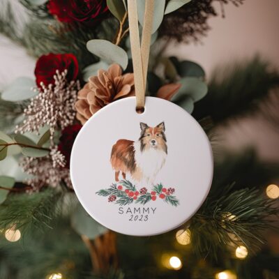 Personalized Shetland Sheepdog Lovely Ornament