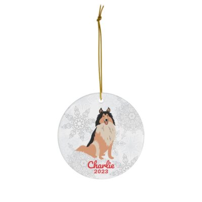 Personalized Shetland Sheepdog Lovers Ornament