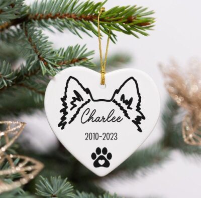 Personalized Shetland Sheepdog Memorial Ornament