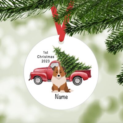 Personalized Shetland Sheepdog Puppy Ornament