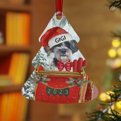 Personalized Shih-Poo Christmas Ornament