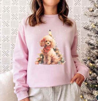 Poodle Christmas Mama Sweatshirt