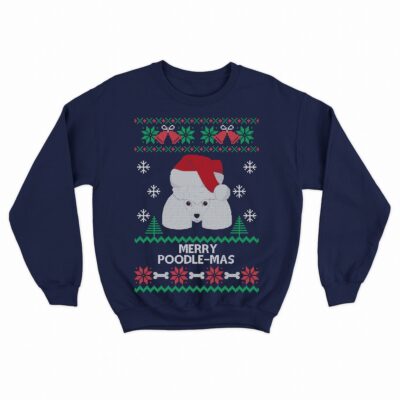 Poodle Ugly Christmas Sweatshirt