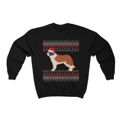 Saint Bernard Christmas Holiday Sweatshirt