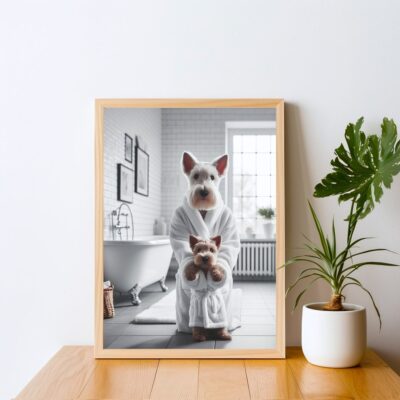 Scottish Terrier Bathroom Wall Art