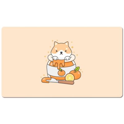 Shiba Orange Kawaii Mouse Pad