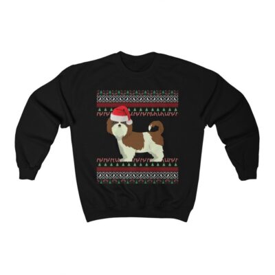 Shih Tzu Christmas Hats Sweatshirt