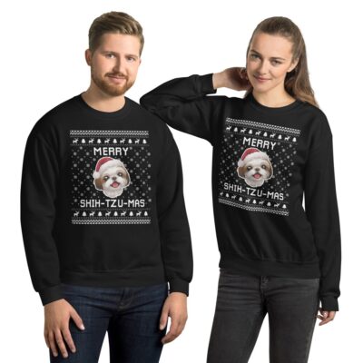 Shih Tzu Ugly Christmas Sweatshirt