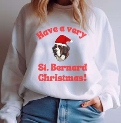 St. Bernard Christmas Unisex Sweatshirt