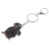 kf H1c811686878d4b0eb7695552d15cba0eW BONSNY Mother s Day Acrylic Sweet Black Dachshund Dogs Keychains Fashion Purse Key Chains Rings Novelty - Dog Gifts Store