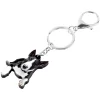 kf HTB14YB2CY1YBuNjSszeq6yblFXaO Bonsny Acrylic American Pit Bull Terrier Dog Key Chains Keychain Rings Cute Animal Jewelry For Women - Dog Gifts Store