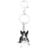 kf HTB1SyNvCYGYBuNjy0Foq6AiBFXaR Bonsny Acrylic American Pit Bull Terrier Dog Key Chains Keychain Rings Cute Animal Jewelry For Women - Dog Gifts Store