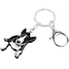 kf HTB1fYB2CY1YBuNjSszeq6yblFXat Bonsny Acrylic American Pit Bull Terrier Dog Key Chains Keychain Rings Cute Animal Jewelry For Women - Dog Gifts Store