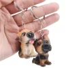 kf HTB1o21PFkOWBuNjSsppq6xPgpXam 3D Resin Cute Dog Key Chain For Lovers Animal Keyring Key Ring Holder Pom Gift For - Dog Gifts Store