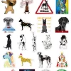 kf Hbe1fb3de138d4431829c44b2f74a9b9aQ 50pcs New Cute Great Dane Dog Small Waterproof Stickers for Wall Bike Laptop Notebook Car Guitar - Dog Gifts Store