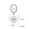 kf Hda479059acca4ea390b40eb190c2b743V Fishhook Dog Pet Heart Keychain Puppy Corgi Chihuahua French Bulldog Sheepdog Gift for Woman Men Stainless - Dog Gifts Store