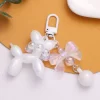 kf S0b0deb5ad43447afb222496fe48d89ae2 Creative Colorful Acrylic Balloon Dog Keychain Pearl Bowknot Puppy Key Chain for Women Bag Charms Accessories - Dog Gifts Store