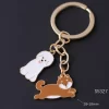 kf S0b308388c87a4434a91796c36a90f586L Keychain For Women Car Pendant Colorful Bag Dog Key Chain 2023 New Enamel Accessory Jewelry Friends - Dog Gifts Store