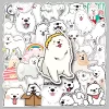 kf S3ded3116c5a641b5bc9d09ca75a6737c4 50 Pcs Cute Cartoon Pets Samoyed Meme Waterproof Stickres Creative Anime Animal Phone Case Notebook Laptop - Dog Gifts Store