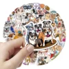 kf S4350f6a127ff481697c39ff64b444629p 10 30 50 100pcs Cute Bulldog Cartoon Stickers DIY Laptop Scrapbook Phone Waterproof Graffiti Decal Kids - Dog Gifts Store