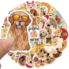 kf S46e4ed1d16fa4992b6d94ee08d4d0540w 50pcs Cute Cartoon Golden Retriever Animals Dog Stickers For Luggage Laptop Guitar Vinyl Waterproof Graffiti Phone - Dog Gifts Store