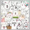 kf S49183fb5755441739e06c6e6e30f4cdaS 50 Pcs Cute Cartoon Pets Samoyed Meme Waterproof Stickres Creative Anime Animal Phone Case Notebook Laptop - Dog Gifts Store