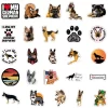 kf S4d371e67bc9d402ebfcb328d758aeb61P 10 30 50pcs German Shepherd Dog Stickers Waterproof For Skateboard Hydro Fask Laptop Suitcase Animal Cartoon - Dog Gifts Store