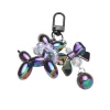 kf S556ca7c761fc4d0ea76772a44ab9df69d Creative Colorful Acrylic Balloon Dog Keychain Pearl Bowknot Puppy Key Chain for Women Bag Charms Accessories - Dog Gifts Store