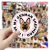 kf S62437468d4a04a06b6361395eb1691b9z 10 30 50pcs German Shepherd Dog Stickers Waterproof For Skateboard Hydro Fask Laptop Suitcase Animal Cartoon - Dog Gifts Store