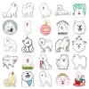 kf Sabe63073af2a4f6aabd772570cd6da0bG 50 Pcs Cute Cartoon Pets Samoyed Meme Waterproof Stickres Creative Anime Animal Phone Case Notebook Laptop - Dog Gifts Store