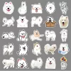 kf Sb8002e5eba2f4b09abf43a8adc99b96bl 10 30 50PCS Samoyed Cartoon Cute Dog Animal Personality Creative Sticker Phone Desk GuitarSkateboard Waterproof StickerWholesale - Dog Gifts Store