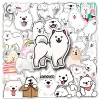 kf Sca7b36d458924caf81063d8b405bbcc7D 10 30 50PCS Samoyed Cartoon Cute Dog Animal Personality Creative Sticker Phone Desk GuitarSkateboard Waterproof StickerWholesale - Dog Gifts Store